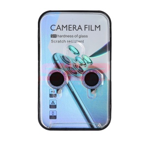 Protectie sticla camera foto Diamonds Metal Apple iPhone 13 Sierra Blue