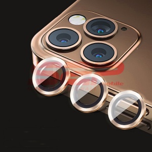 Protectie sticla Metal camera foto Apple iPhone 14 Pro Gold - Img 2