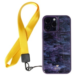 Snur textil Lines pentru telefon mobil Yellow