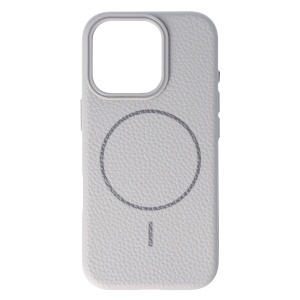 Toc Luxury Leather Magsafe Apple iPhone 16 Pro Grey