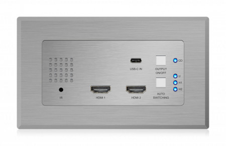 BLUSTREAM HEX31WP-TX Transmitter HDBaseT (HDMI x 2, USB-C, 40m @ 1080p, 100m @4K), RS232, IR, EDID - Img 3