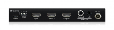 BLUSTREAM SP12AB-V2 Splitter HDMI 1x2 (4K, HDMI 2.0, HDCP 2.2, EDID, audio de-embedder) - Img 2
