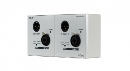 ECLER WP22DN Panou de perete cu interfata audio digitala Dante - Img 2