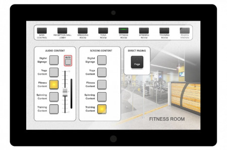 Sistem audio-video (sonorizare ambientala &amp; digital signage) pentru centru wellness (sala fitness, gym, piscina) - Img 2