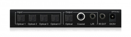 BLUSTREAM OPT41AU Switch audio optic 4x1 (4 intrari, 1 iesire, DAC, conversie audio) - Img 2