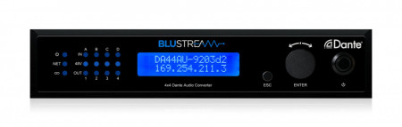 BLUSTREAM DA44AU Convertor audio Dante-analog 4x4 (4 intrari, 4 iesiri) - Img 2