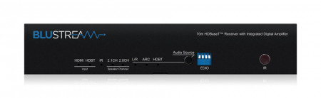 BLUSTREAM RX70AMP Receiver HDBaseT cu amplificator audio (HDMI, 70m @ 1080p, 40m @4K), IR, RS232 - Img 2