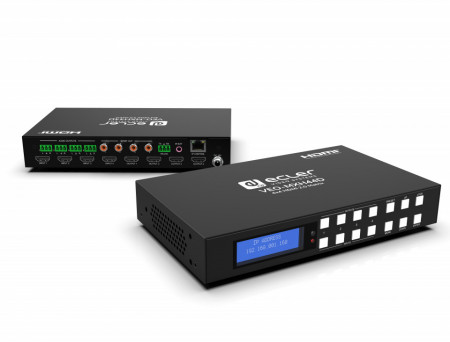 ECLER VEO-MXH44D Matrice video HDMI 4x4 cu extractoare audio si display - Img 5