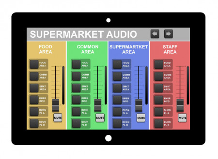 Sistem audio-video (sonorizare ambientala &amp; digital signage) pentru supermarket (600-1000 m²) - Img 2