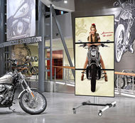 ALLMOUNTS Suport de podea mobil extensibil pentru videowall 1x3