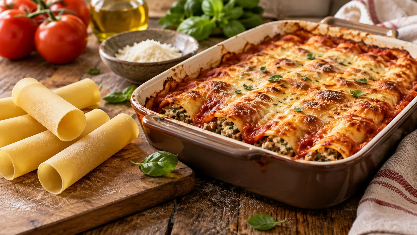 Cannelloni la cuptor: ce cumperi ca să iasă bine din prima