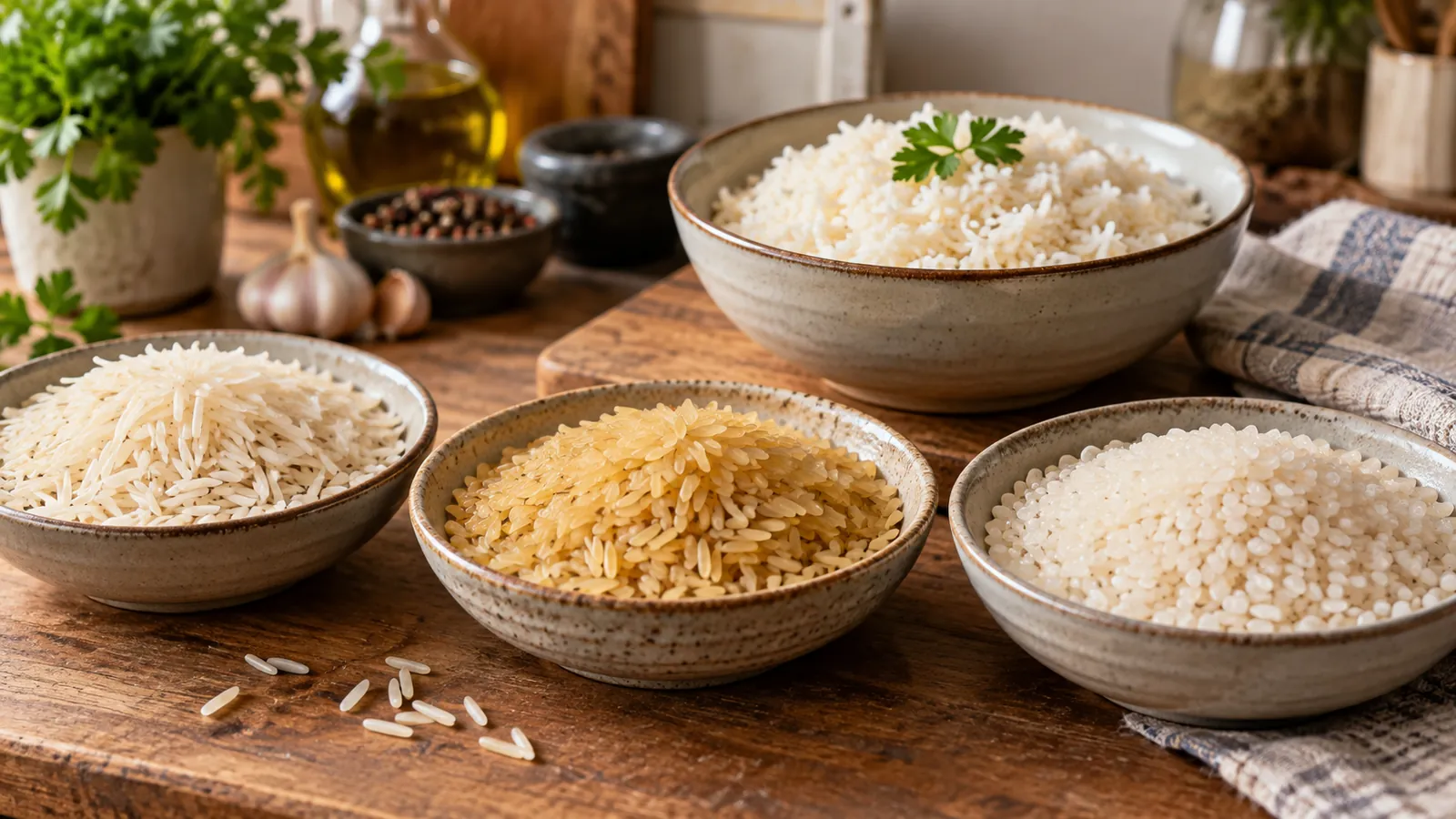 Orez basmati, parboiled sau cu bob rotund: ce alegi pentru masa pe care o pregătești