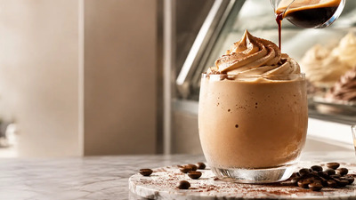 Înghețată de băut HoReCa GranCrema pentru frappe și deserturi cu cafea