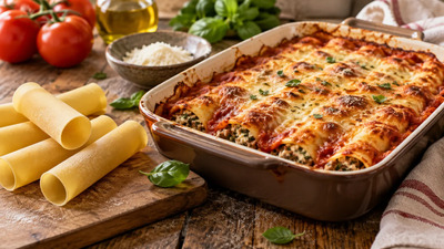 Cannelloni la cuptor: ce cumperi ca să iasă bine din prima