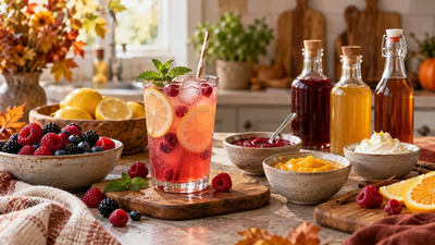 Sirop, piure de fructe sau topping: ce alegi pentru băuturi și deserturi