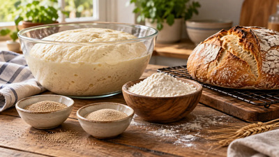 Drojdie uscată activă sau instant: ce alegi pentru pâine, pizza și focaccia