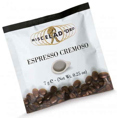 Capsule cafea Pods Espresso Cremoso (GranCrema) Miscela d'Oro (150 buc x 7g)
