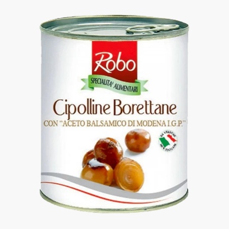 Ceapa mini tip Boretana in otet balsamic de Modena IGP Robo 840g net