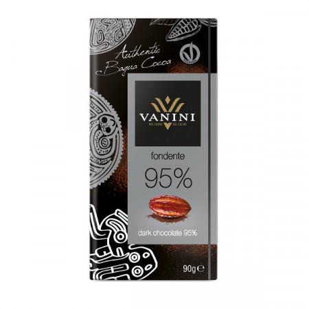 Ciocolata neagra vegana 95% cacao, BAGUA VANINI 90g