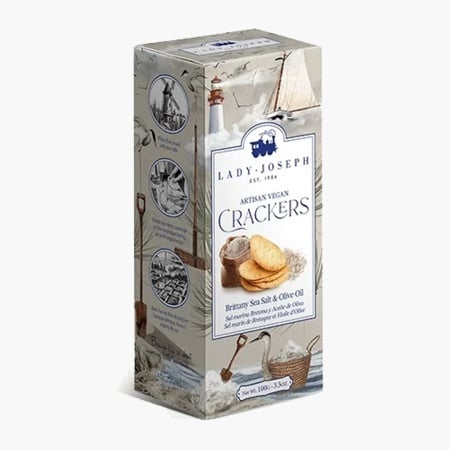 Crackers vegani cu sare de Guérande, Lady Joseph, 100g