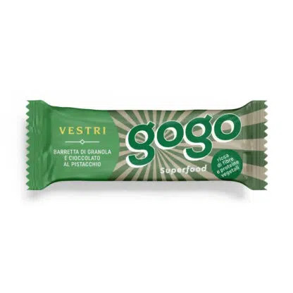 GOGO baton cu granola si ciocolata cu fistic, VESTRI, 32g