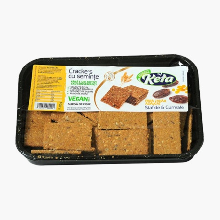 Keta Crackers cu Stafide si Curmale (fara zahar)