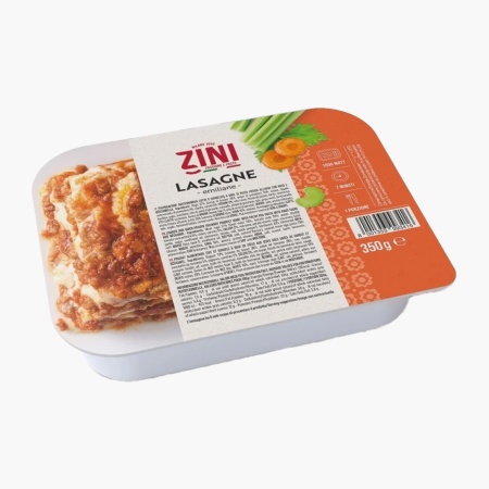 Lasagne Emiliane, paste gata preparate cu ragu, produs congelat, Pasta Zini 350g