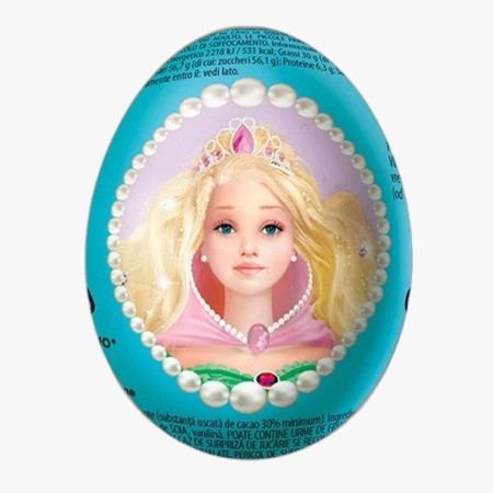 Ou de ciocolata cu surprize Printesa Alysel, fara gluten, Dolfin 20g