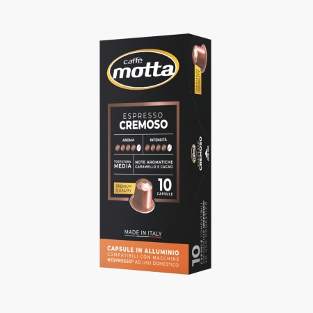 Cafea Macinata Cremoso - Capsule compatibile Nespresso Motta (10 buc/cutie)