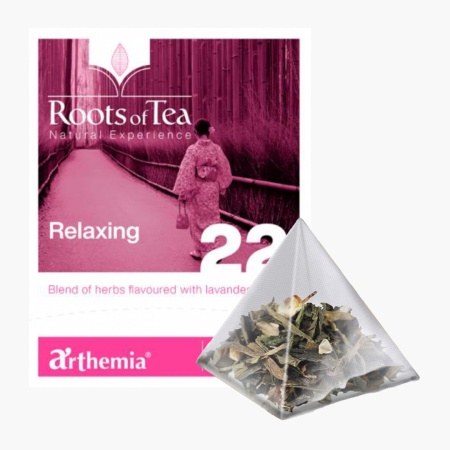 Ceai frunze Relaxing piramida - infuzie de musetel, balsam de lamaie, floarea pasiunii si lavanda, Arthemia 15x2.2g/plic