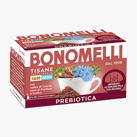 Ceai Prebiotic din plante pentru echilibrul florei intestinale infuzie, Bonomelli - Img 1