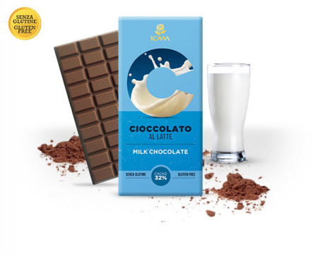 Ciocolata cu lapte si 32% cacao, fara gluten, LINEA C 100G