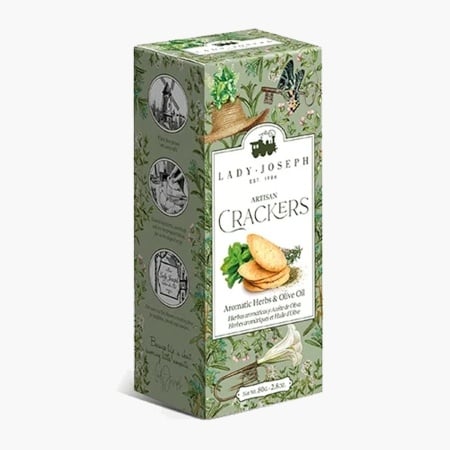 Crackers vegani cu ulei de masline si ierburi aromatice, Lady Joseph, 100g