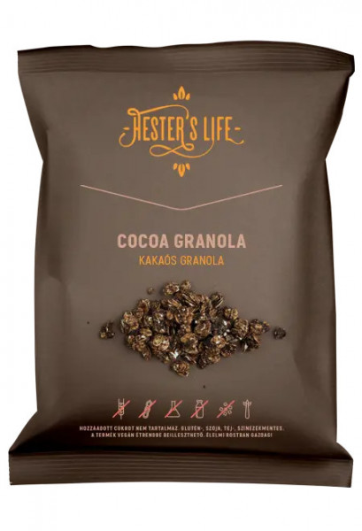 Fulgi de ovaz Granola cu Cacao 60g Hester's Life