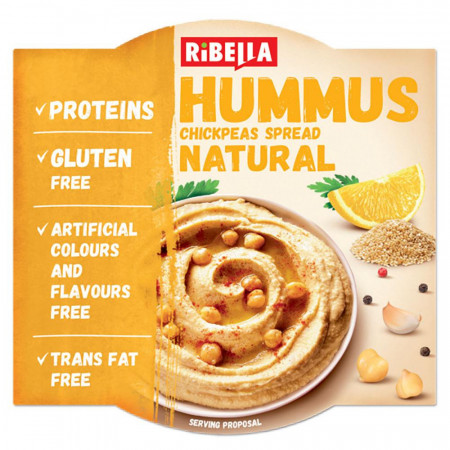 Hummus pasta din naut natural Ribella 200g