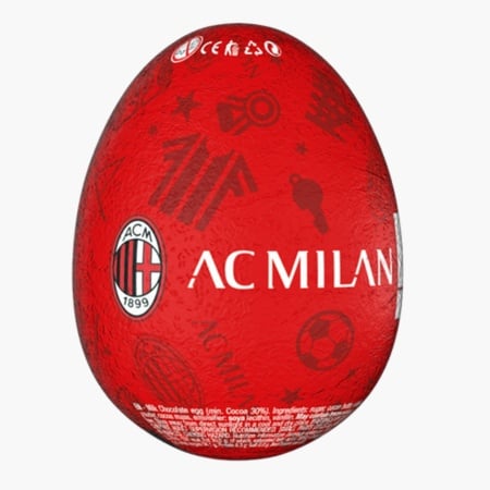 Ou de ciocolata cu surprize AC Milan, fara gluten, Dolfin 20g