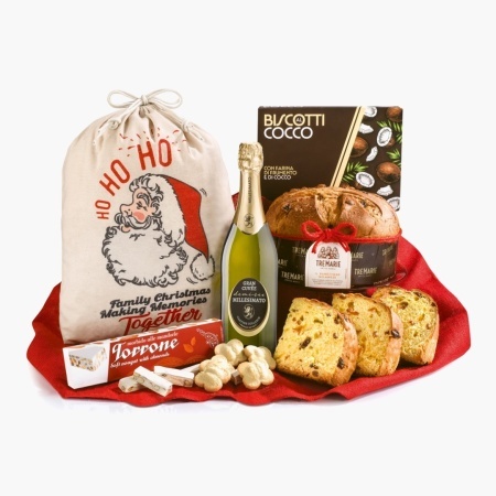 Pachet cadou Santa Claus Panettone