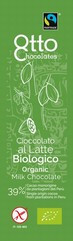 Snack de ciocolata cu lapte BIO, fara gluten, 39% cacao, OTTO 20g