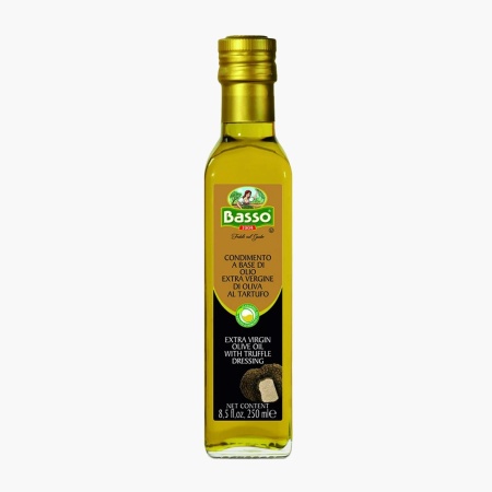 Ulei de masline extravirgin aromat cu trufe, Basso 250ml sticla - Img 1