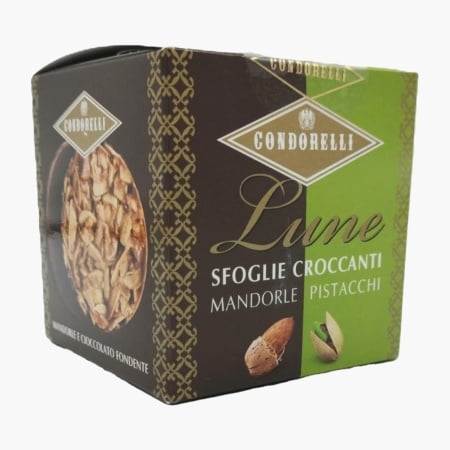 Biscuiti crocanti cu migdale si fistic la cutie, fara gluten, Condorelli 120g