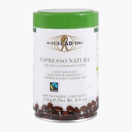 Cafea macinata Espresso Natura BIO, Miscela d&#039;Oro 250g - Img 1