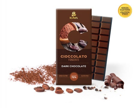 Ciocolata neagra 72% cacao, fara gluten, LINEA C 100g - Img 1