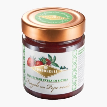 Dulceata de capsuni si piper verde fara gluten, Condorelli 240g