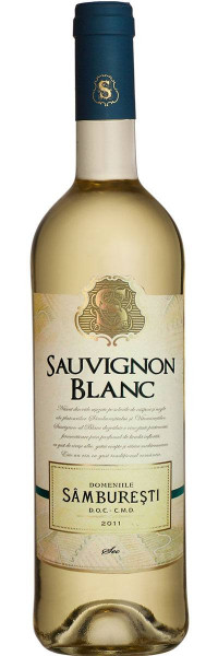 Vin alb sec Sauvignon Blanc Domeniile Samburesti 0.75L - Img 1