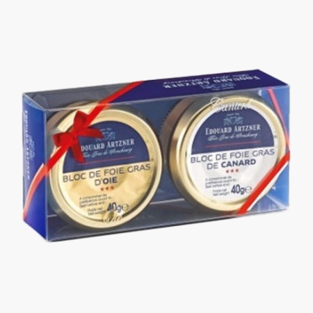 Bloc de foie gras Duo Pack ARTZNER 2X45g - Img 1