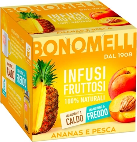 Ceai de ananas si portocala, 100% natural, fara cofeina, Bonomelli