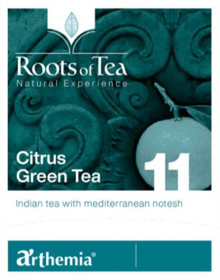 Ceai frunze Citrus Green piramida – ceai verde cu citrice, Arthemia 15x2.2g/plic