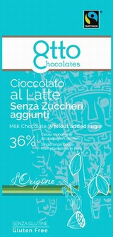 Ciocolata cu lapte fara zahar, 36% cacao, OTTO 100G
