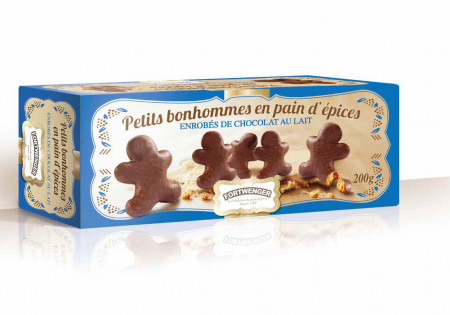 Omuleti de turta dulce cu ciocolata cu lapte Fortwenger 200g - Img 1