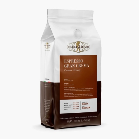 Cafea boabe Miscela d&#039;Oro Grand&#039; Crema 500 g - Img 1